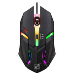 Souris de jeu optique filaire Chasing Leopard K2 USB avec rétroéclairage LED 1600 DPI et trois vitesses réglables, longueur: 1,3 m, K2