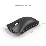 HXSJ T23 Bluetooth 5.0 + Bluetooth 3.0 + 2.4 GHz Sans Fil Trois Modes 4 Boutons 1600 DPI Réglable Ergonomique Souris Optique, T23 Noir
