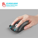 HXSJ T23 Bluetooth 5.0 + Bluetooth 3.0 + 2.4 GHz Sans Fil Trois Modes 4 Boutons 1600 DPI Réglable Ergonomique Souris Optique, T23 Noir