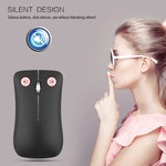 HXSJ T23 Bluetooth 5.0 + Bluetooth 3.0 + 2.4 GHz Sans Fil Trois Modes 4 Boutons 1600 DPI Réglable Ergonomique Souris Optique, T23 Noir