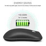 HXSJ T23 Bluetooth 5.0 + Bluetooth 3.0 + 2.4 GHz Sans Fil Trois Modes 4 Boutons 1600 DPI Réglable Ergonomique Souris Optique, T23 Noir