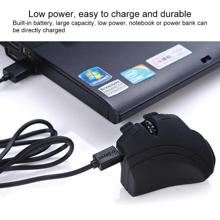 Souris GM306DM Bluetooth + 2,4 GHz double mode sans fil rechargeable à anneau de doigt