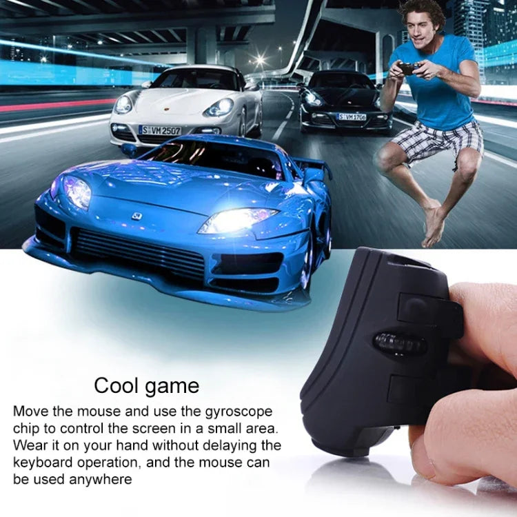 Souris GM306DM Bluetooth + 2,4 GHz double mode sans fil rechargeable à anneau de doigt