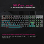 Clavier de jeu filaire USB à capuchons flottants et rétroéclairage lumineux iMICE AK-600, rétroéclairage lumineux (noir)