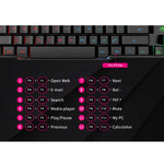 Clavier de jeu filaire USB à capuchons flottants et rétroéclairage lumineux iMICE AK-600, rétroéclairage lumineux (noir)