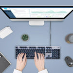 Clavier filaire mécanique rétroéclairé Logitech K845 CHERRY Blue Axis, longueur du câble : 1,8 m, CHERRY Blue Axis