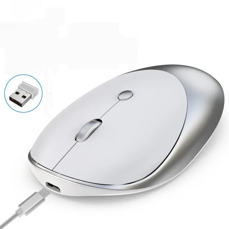 HXSJ T36 Souris Bluetooth sans fil 2.4G Bluetooth 5.0+3.0 trois modes, conception silencieuse