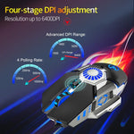 Souris filaire de jeu E-sports programmable HXSJ J700 à éclairage coloré, J700