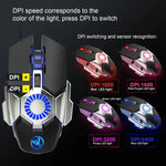 Souris filaire de jeu E-sports programmable HXSJ J700 à éclairage coloré, J700