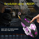 Souris filaire de jeu E-sports programmable HXSJ J700 à éclairage coloré, J700