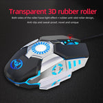 Souris filaire de jeu E-sports programmable HXSJ J700 à éclairage coloré, J700