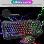 SHIPADOO D620 Kit clavier souris gaming filaire 104 touches RGB couleur rétroéclairage craquelé pour ordinateur portable, PC