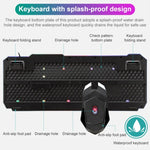 SHIPADOO D620 Kit clavier souris gaming filaire 104 touches RGB couleur rétroéclairage craquelé pour ordinateur portable, PC