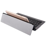 Clavier sans fil Bluetooth pliable ultra-mince F18 avec support et 58 touches