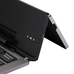 Clavier sans fil Bluetooth pliable ultra-mince F18 avec support et 58 touches