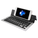 Clavier sans fil Bluetooth pliable ultra-mince F18 avec support et 58 touches