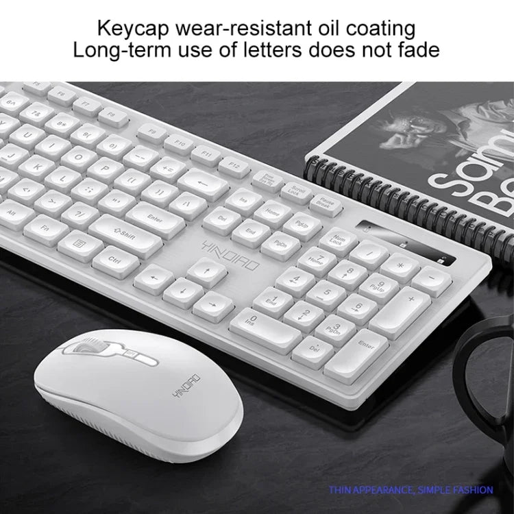 Ensemble Clavier Souris Sans Fil Silencieux YINDIAO V3 Max Business Bureau