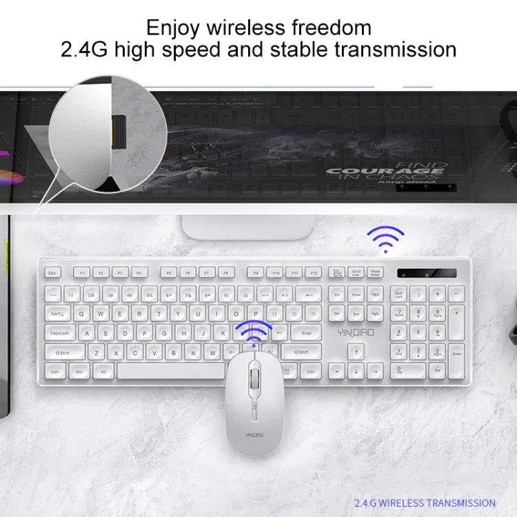 Ensemble Clavier Souris Sans Fil Silencieux YINDIAO V3 Max Business Bureau