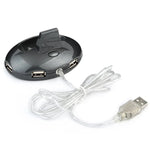 MZ-012 Souris Optique Sans Fil Rechargeable 2.4G 1200 DPI avec Hub USB 3 Ports / Station de Recharge