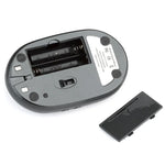 MZ-012 Souris Optique Sans Fil Rechargeable 2.4G 1200 DPI avec Hub USB 3 Ports / Station de Recharge