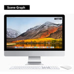 Souris optique sans fil TM-823 2.4G 1200 DPI à défilement tactile pour ordinateurs de bureau et portables Mac