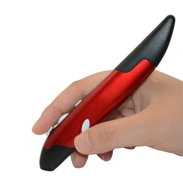 PR-03 Souris-stylo optique sans fil 2,4 G avec récepteur USB et PPP réglable 1600 pour ordinateur PC portable dessin enseignement, PR-03 Souris-stylo (rouge), PR-03 Souris-stylo (bleu), PR-03 Souris-stylo (gris)