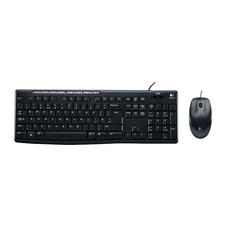 Ensemble clavier-souris filaire Logitech MK200