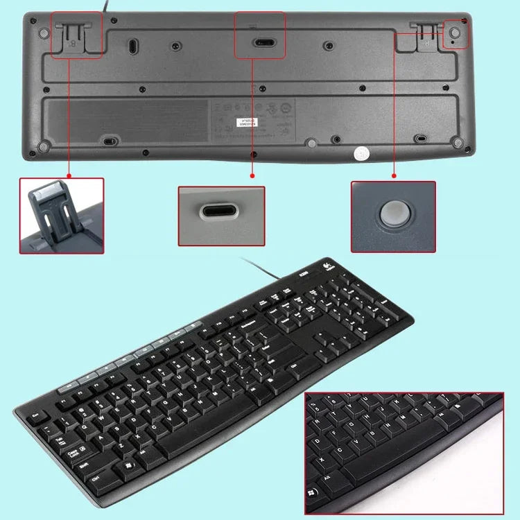 Ensemble clavier-souris filaire Logitech MK200