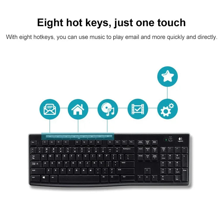 Ensemble clavier-souris sans fil USB Logitech MK275
