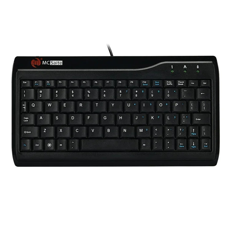 Clavier d'ordinateur multimédia mini filaire MC Saite MC-8017 de 78 touches, MC-8017