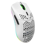 HXSJ T66 Souris Gamer sans fil programmable 7 touches avec rétroéclairage coloré, T66 (blanc)