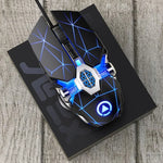 Souris de jeu mécanique filaire YINDIAO 3200DPI 4 modes réglables 7 boutons RVB, style : version silencieuse, style : version silencieuse