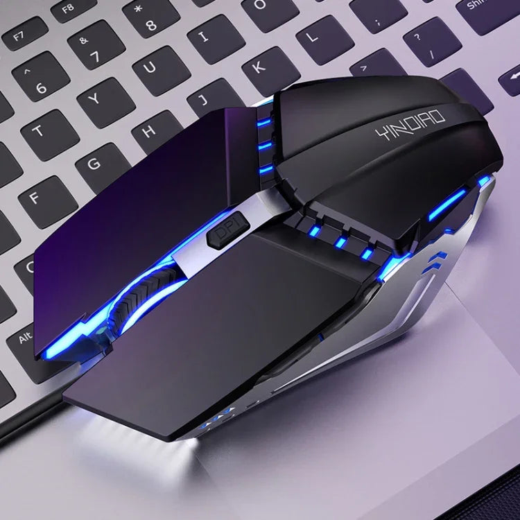 Souris Filaire USB Gaming/Bureautique Silencieuse Mécanique YINDIAO 6 Boutons, Souris Silencieuse (Noire)