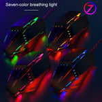 YINDIAO Souris filaire USB mécanique 6 boutons pour jeu et bureau, Souris (Noir)