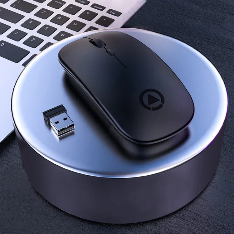 YINDIAO A2 Souris sans fil silencieuse 2,4 GHz, 1600 DPI, 3 modes réglables, alimentée par pile, version pile.