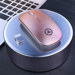 YINDIAO A2 Souris sans fil silencieuse 2,4 GHz, 1600 DPI, 3 modes réglables, alimentée par pile, version pile.