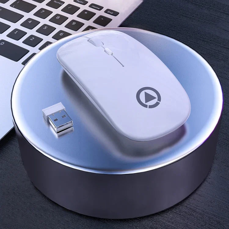 YINDIAO A2 Souris sans fil silencieuse 2,4 GHz, 1600 DPI, 3 modes réglables, alimentée par pile, version pile.