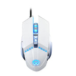 Souris de jeu filaire GM20 3200DPI 4 modes réglables 7 boutons RVB, GM20 Noire, GM20 Blanche