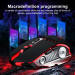 Souris de jeu filaire GM20 3200DPI 4 modes réglables 7 boutons RVB, GM20 Noire, GM20 Blanche