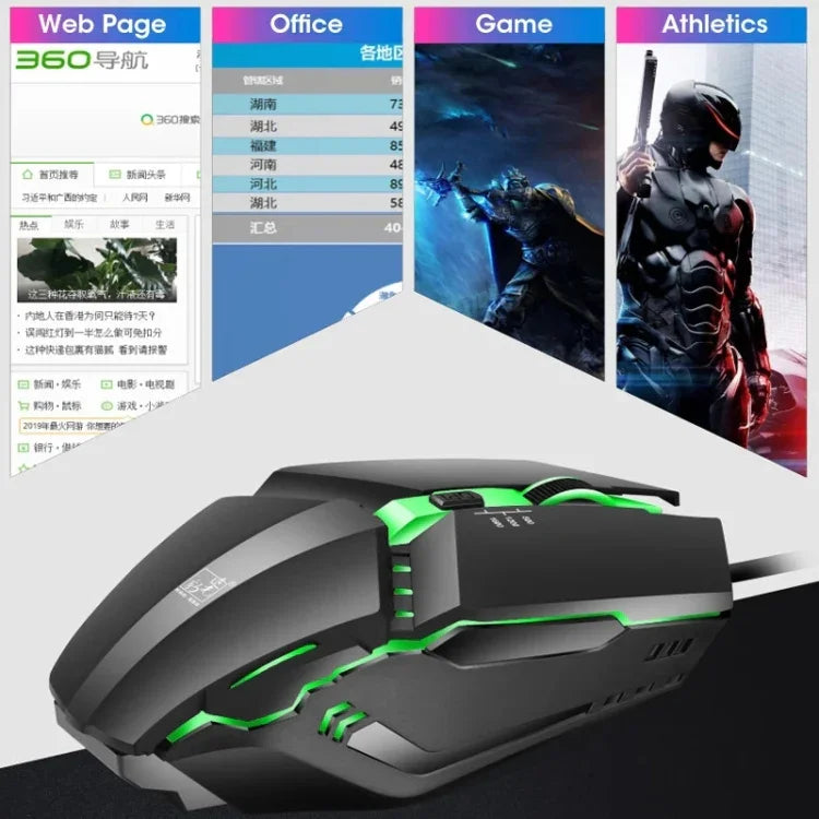 Souris Gaming filaire ZGB K3 USB RGB Streamer