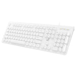Clavier d'ordinateur filaire USB ZGB S500 à touches rondes, touches rondes (noir), touches rondes (blanc)