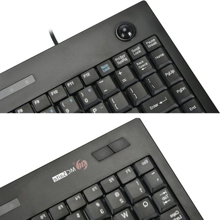 MC Saite MC-9712 Clavier d'ordinateur multimédia filaire 88 touches avec Trackball pour Windows, MC-9712