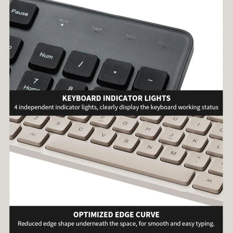 Ensemble clavier et souris sans fil Xiaomi 2,4 GHz d'origine pour ordinateur portable et de bureau, 2ème génération