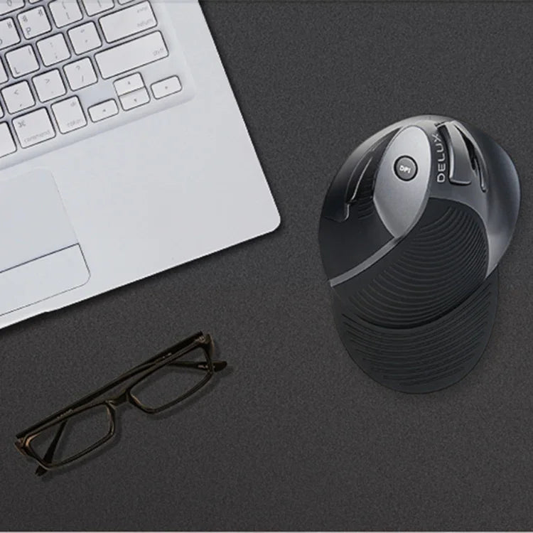 Souris verticale ergonomique sans fil DELUX M618GX, souris optique 1600 DPI, M618GX