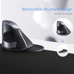 Souris verticale ergonomique sans fil DELUX M618GX, souris optique 1600 DPI, M618GX