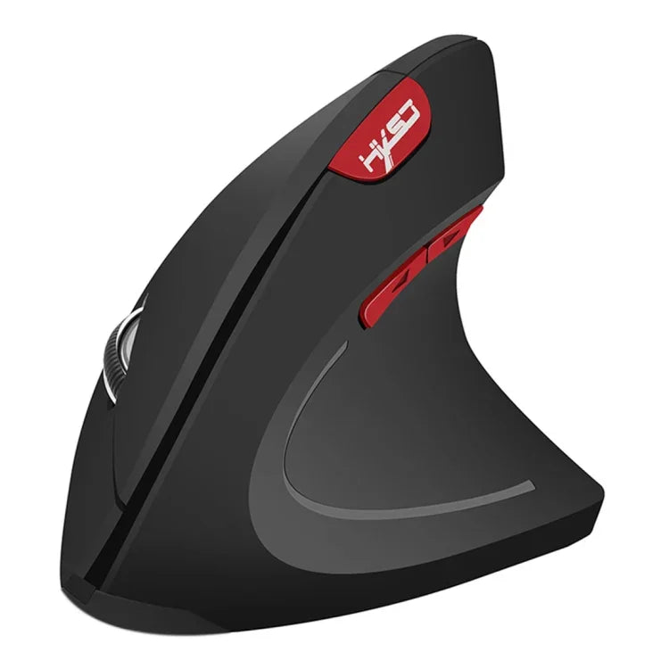 HXSJ T24 Souris verticale ergonomique sans fil 2,4 G 2 400 DPI à 6 boutons avec récepteur USB, 6 boutons T24 noir, 6 boutons T24 gris