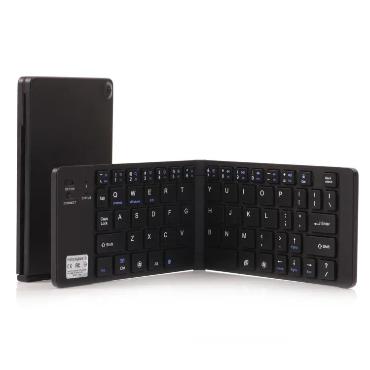 Clavier Bluetooth V3.0 pliable ultra-mince GK228, avec support intégré, compatible Android / iOS / Windows, GK228 (Noir), GK228 (Or)