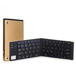 Clavier Bluetooth V3.0 pliable ultra-mince GK228, avec support intégré, compatible Android / iOS / Windows, GK228 (Noir), GK228 (Or)