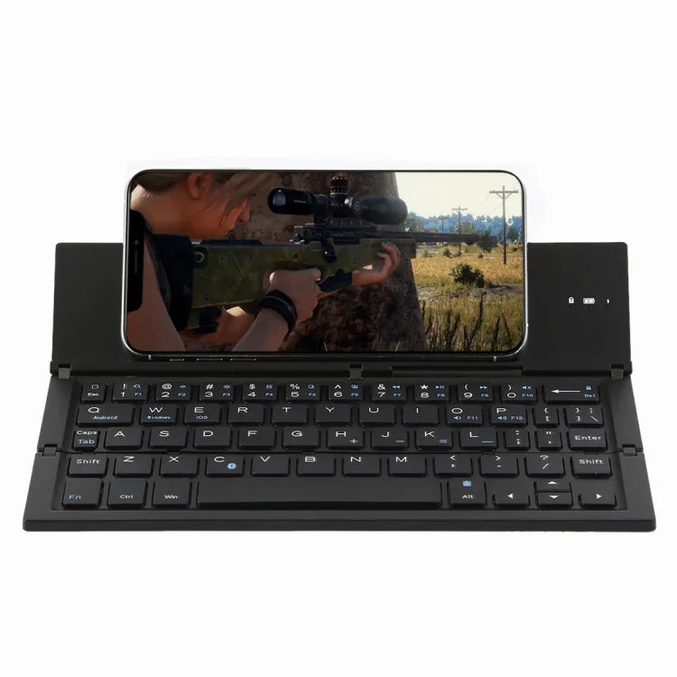 Clavier Bluetooth V3.0 pliable ultra-fin GK608, support intégré, compatible avec les systèmes Android/iOS/Windows, GK608 (noir), GK608 (gris), GK608 (or)