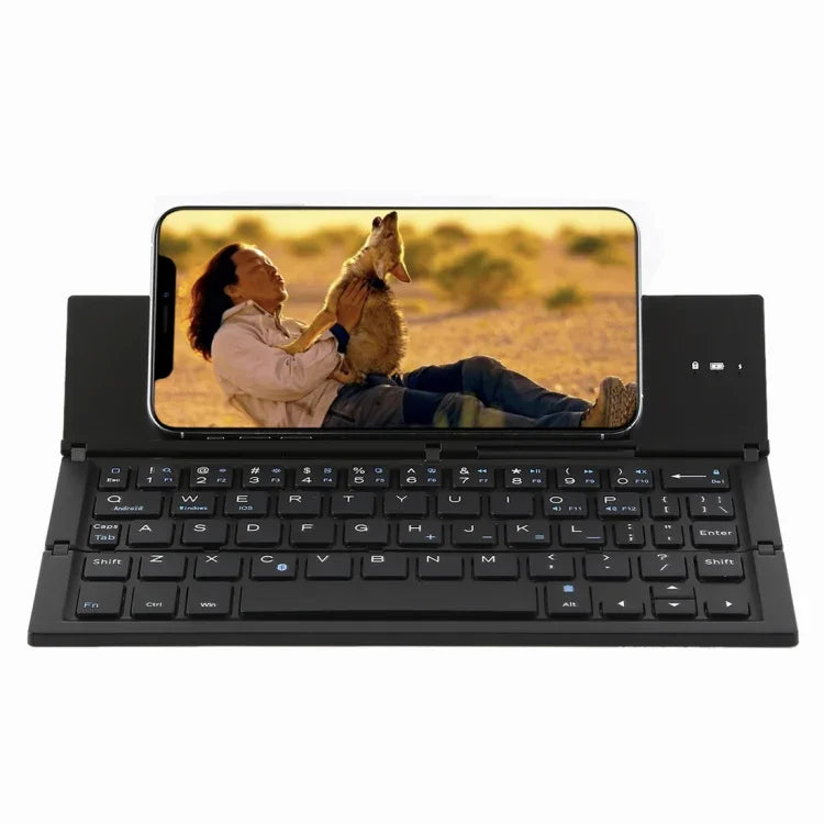 Clavier Bluetooth V3.0 pliable ultra-fin GK608, support intégré, compatible avec les systèmes Android/iOS/Windows, GK608 (noir), GK608 (gris), GK608 (or)